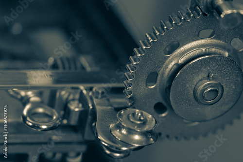 close up of a gears