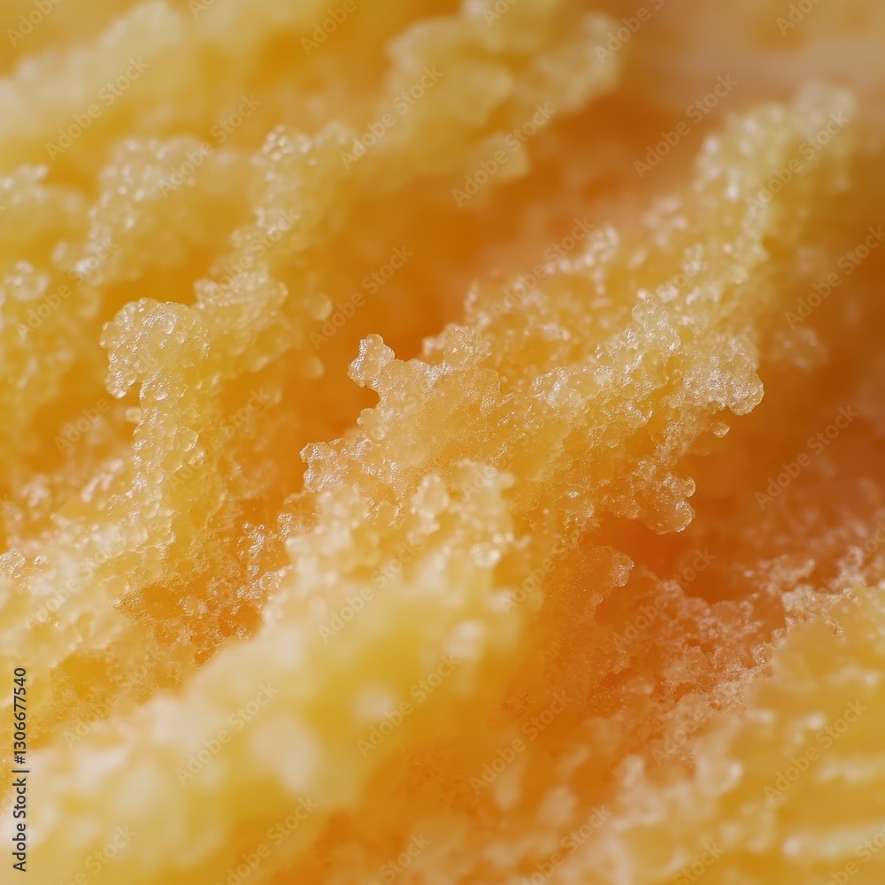 Close-Up View of Vibrant Yellow Granulated Sugar Crystals Textures Close-Up View of Vibrant Yellow Granulated Sugar Crystals Textures