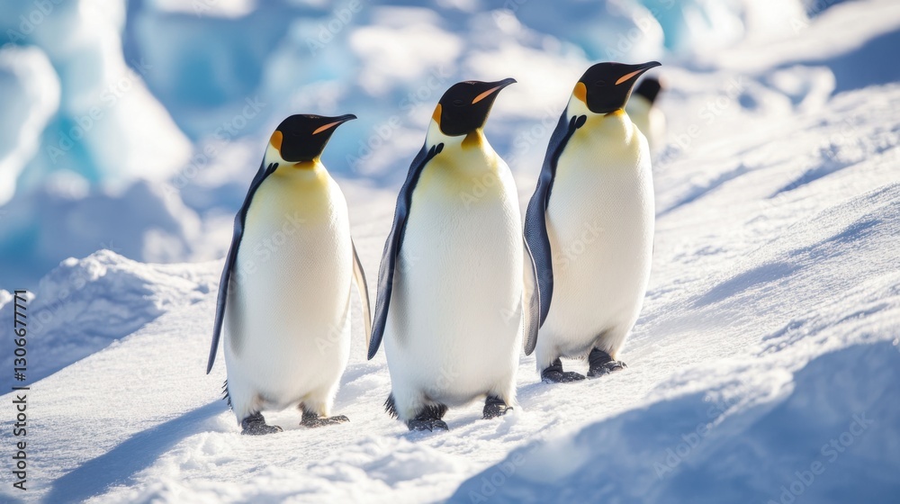 Fototapeta premium Explore the icy vastness of Antarctica, where the barren