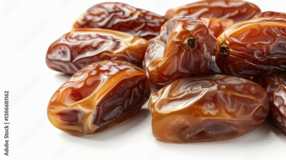 Dried dates on white background Dried dates on white background