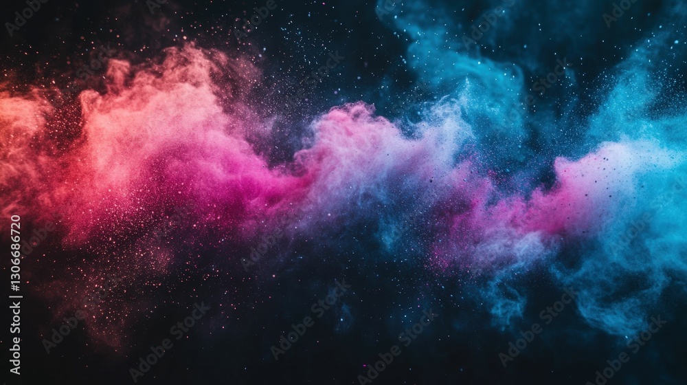 Fototapeta premium Vibrant colors in motion celebrating indian holi festival