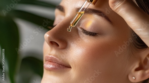 Woman Enjoying a High-End Aromatherapy Experience with Essential Oils
