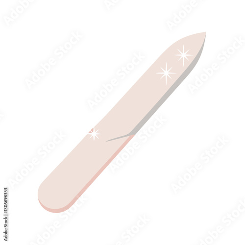 Elegant nail file with sparkles