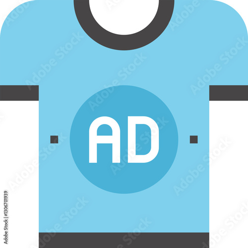 sponsored ads flat vector web icon