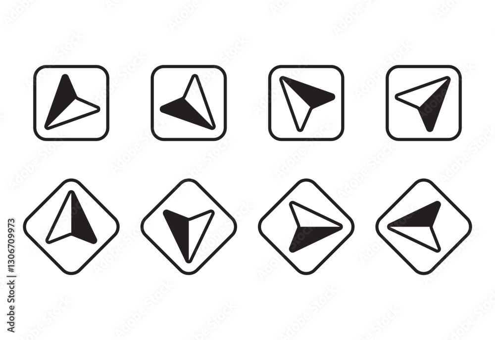 Compass icons,arrow icon set Compass icons,arrow icon set