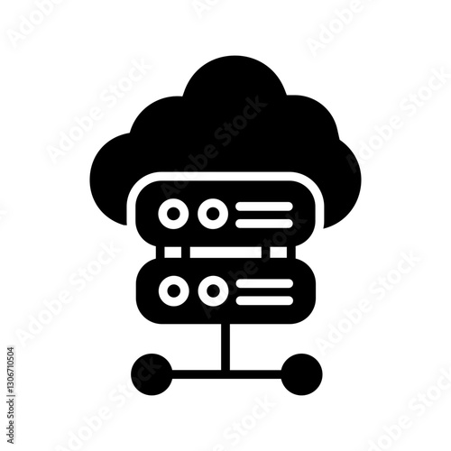 Cloud Server Vector Icon