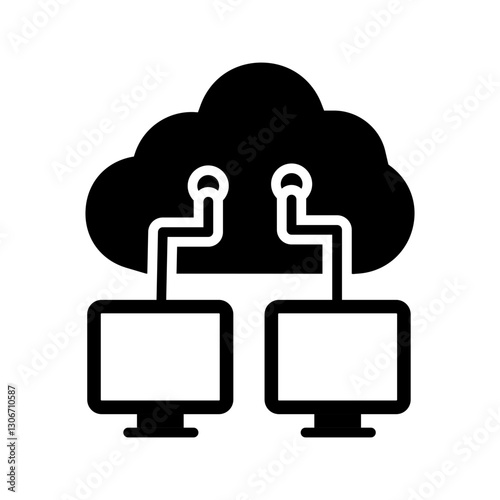 Cloud Network Vector Icon