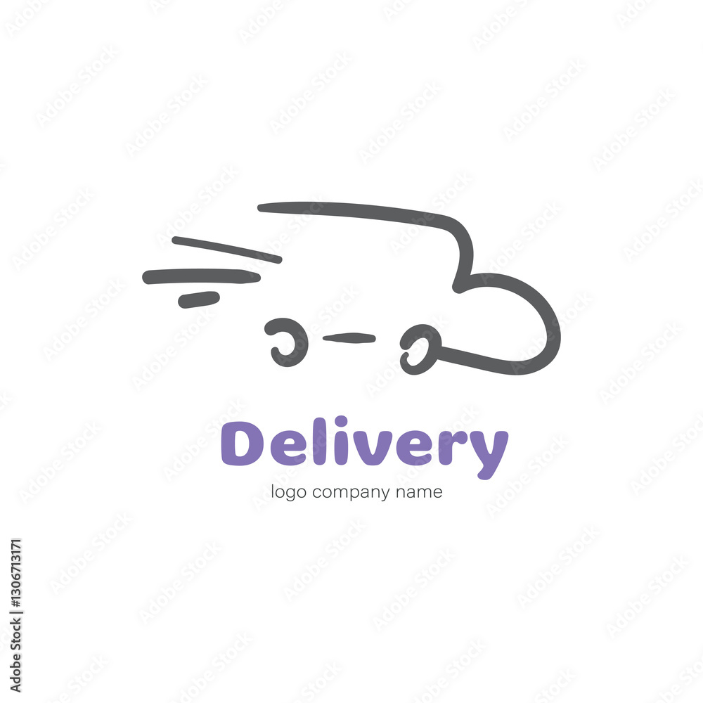 Delivery Car Logo Vector for Transportation Company. Delivery Car Logo Vector for Transportation Company.