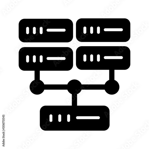 Network Attached Storage Vector Icon