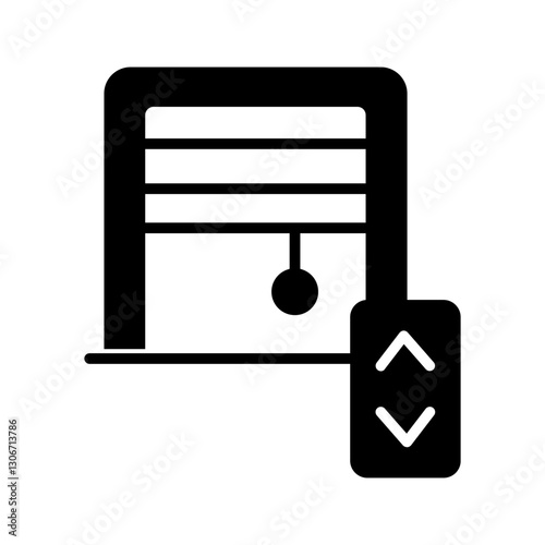 Smart Blinds Vector Icon