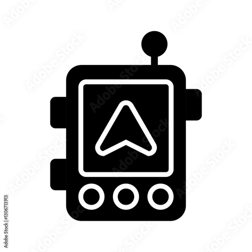 GPS Navigation Device Vector Icon