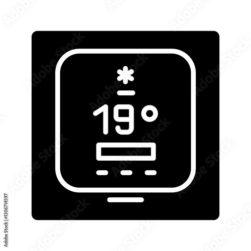 Smart Thermostat Vector Icon