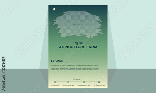 Business modern flyer. Brochure. poster. Agricultural Template