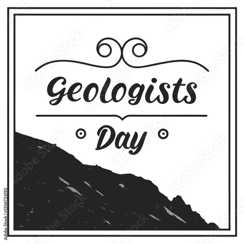 GEOLOGISTS DAY vector illustration