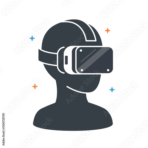 Virtual Reality Headset With Ai Integration on a White Background-transparent
