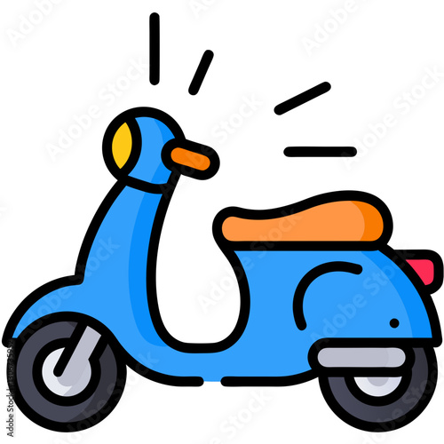 scooter vector illustration