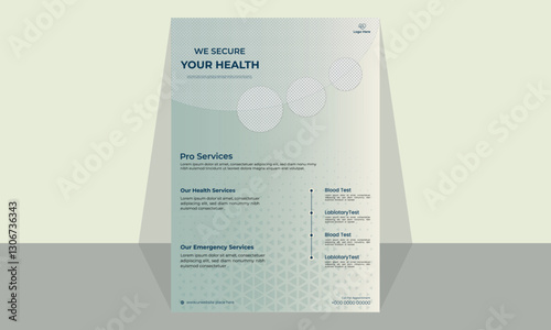  clean healthcare flyer suitable for all medical-related businesses. this multipurpose flyer can be used to create traditional print advertising for doctor, clinic, hospital