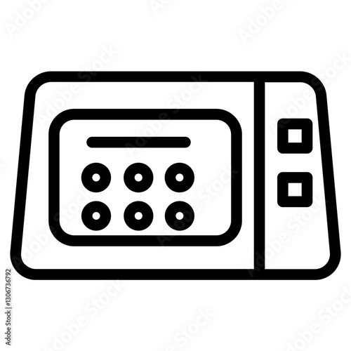 Oven Toaster Kitchen Line Icon