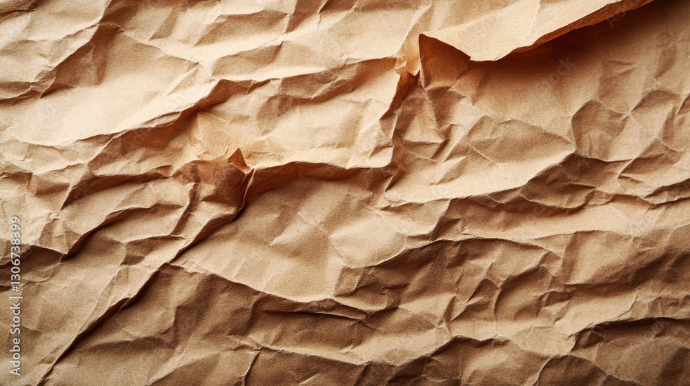 Vintage Aged Paper Texture with Wrinkles, Stains, and Old Parchment Effect – Grunge Background for Antique, Retro, and Historical Design Projects