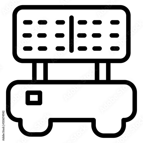 Toaster Electronics Appliance Line Icon