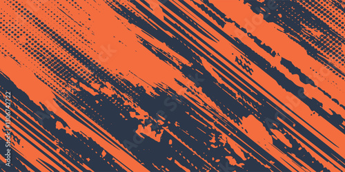 Minimal Abstract Orange Grunge Scratch Background Template