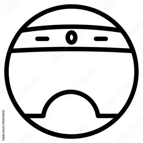 Vacuum Cleaner Robotic Line Icon
