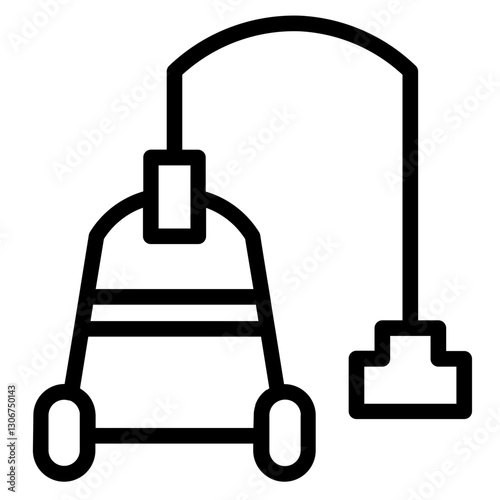 Washing Vacuum Cleaner Line Icon