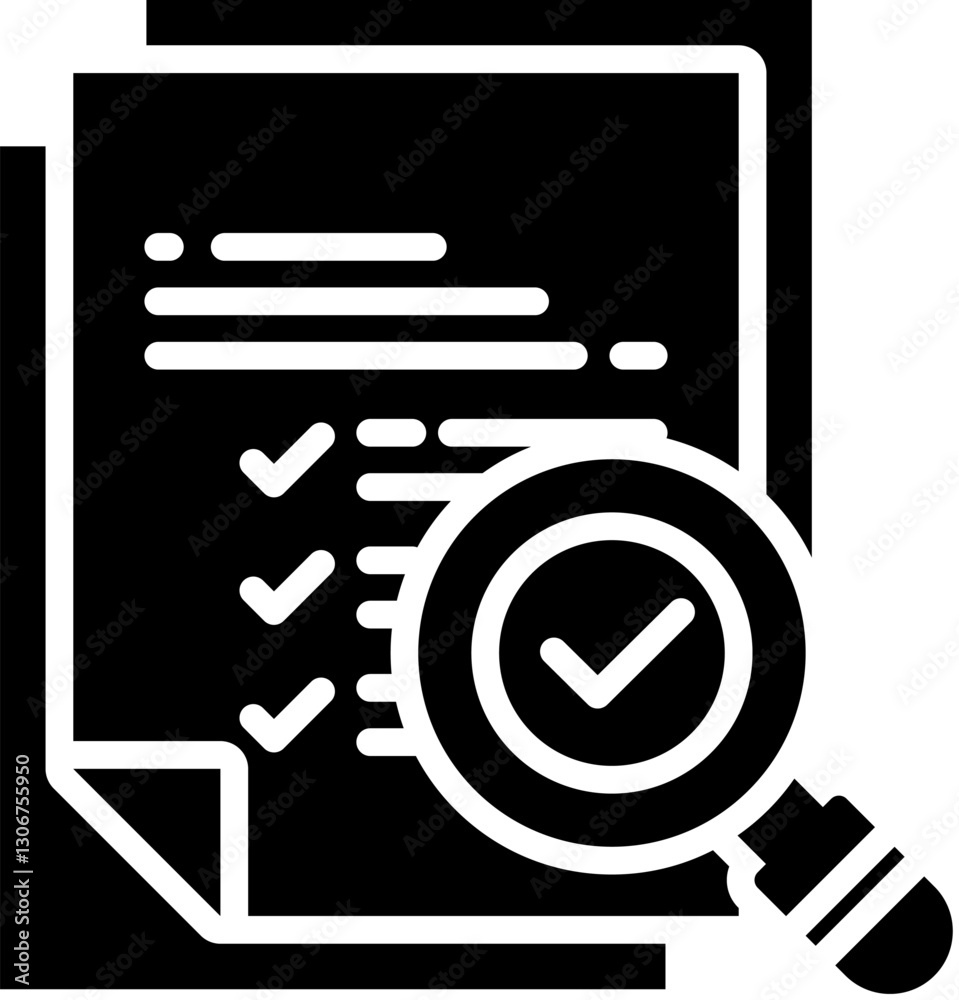 Audit Icon in Glyph Style. Simple Vector Design. Simple Vector Glyph Icon Audit Icon in Glyph Style. Simple Vector Design. Simple Vector Glyph Icon