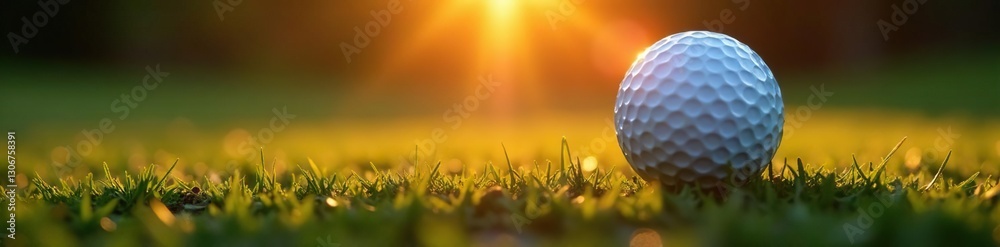 Golf ball dimples radiate like tiny suns under bright lighting, bright, light, shine Golf ball dimples radiate like tiny suns under bright lighting, bright, light, shine
