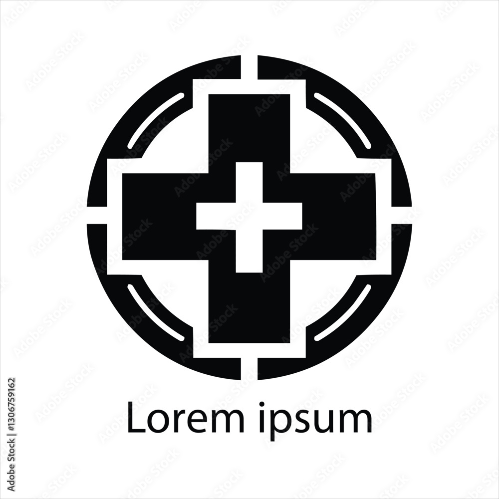 Fototapeta premium Hospital logo design vector medical cross