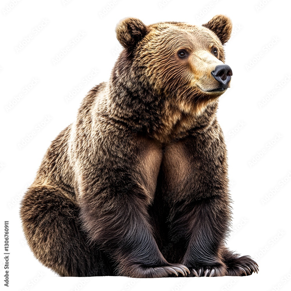 Obraz premium brown bear isolated on white