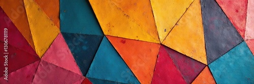 Patrones geom?tricos en una pared de madera tallada, decoracion, alfombrillas