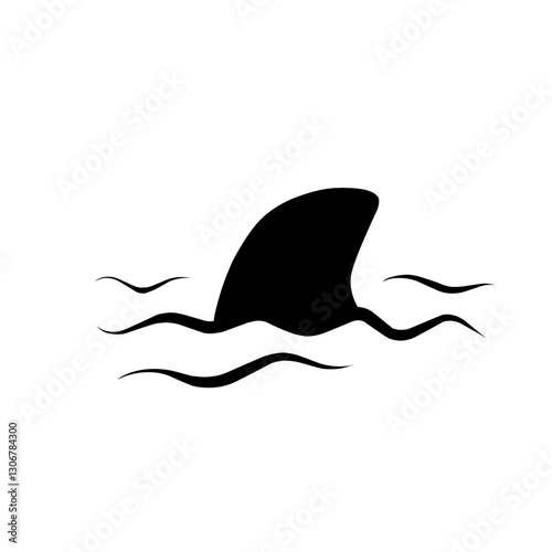 Shark Fin Silhouette 