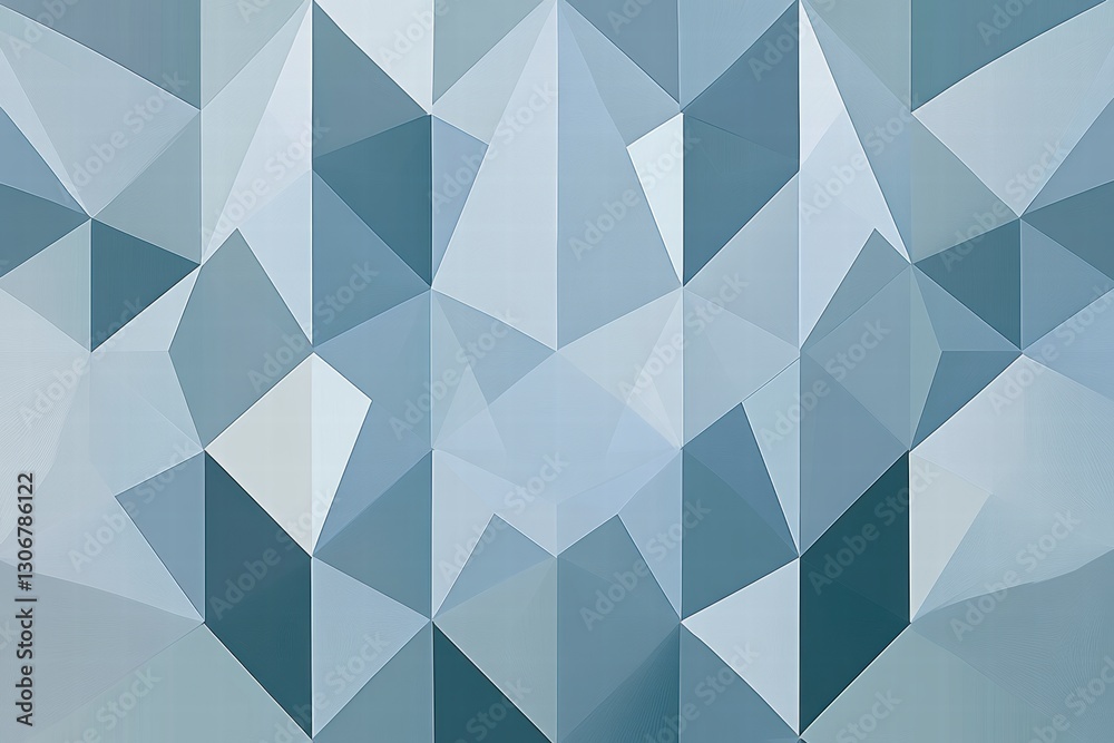 Obraz premium Abstract Gray and Blue Geometric Triangle Pattern Background