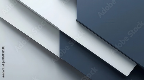 Wallpaper Mural Modern minimalist design with a white and navy blue geometric background perfect for corporate branding and governance themes Generative AI Torontodigital.ca