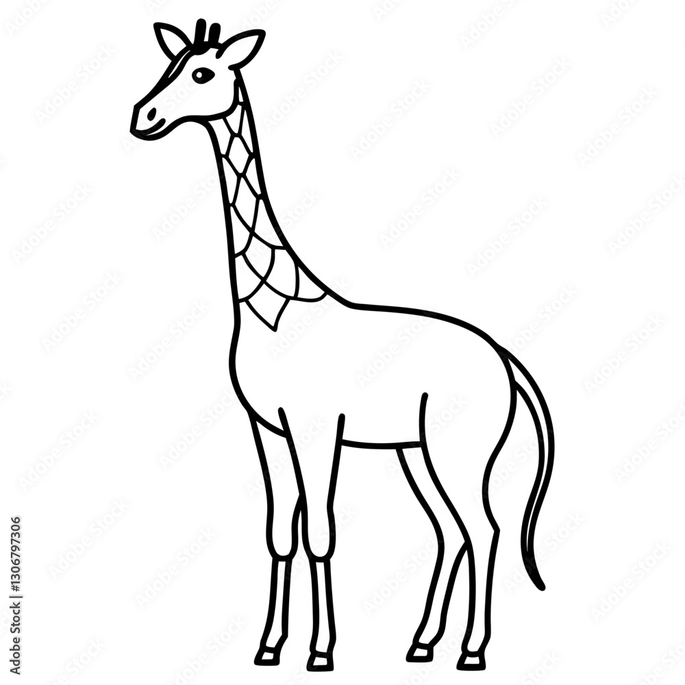 Obraz premium giraffe vector illustration