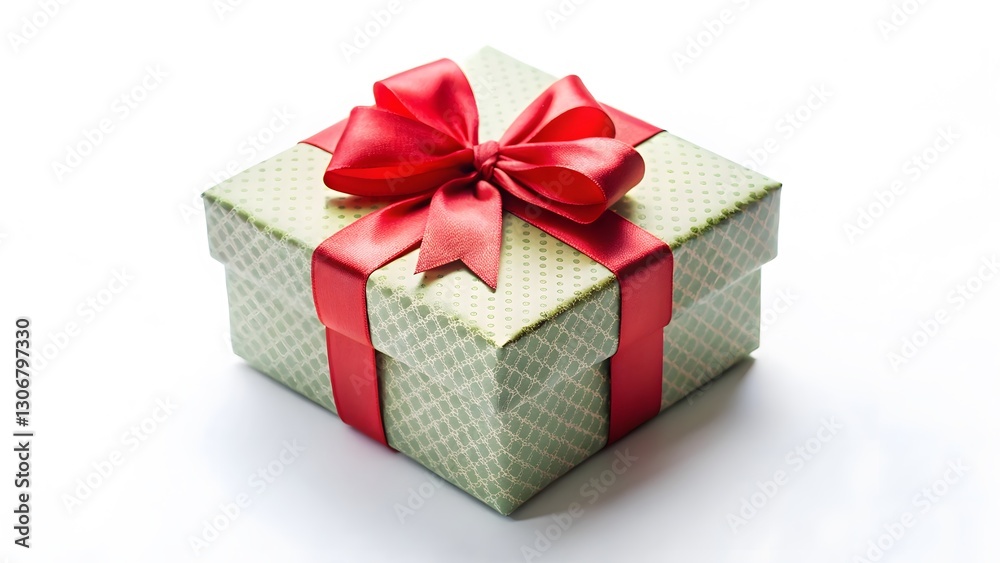 Obraz premium Gift Box with Red Ribbon