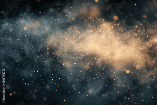 Dust Motes Floating in the Air Create a Mesmerizing Display of Light and Texture, Highlighting the Beauty in Simple Moments During Late Afternoon Sunlight