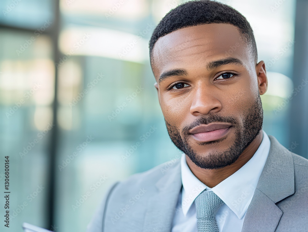 Professional Businessman Focusing on Work and Productivity in Modern Office Environment Professional Businessman Focusing on Work and Productivity in Modern Office Environment