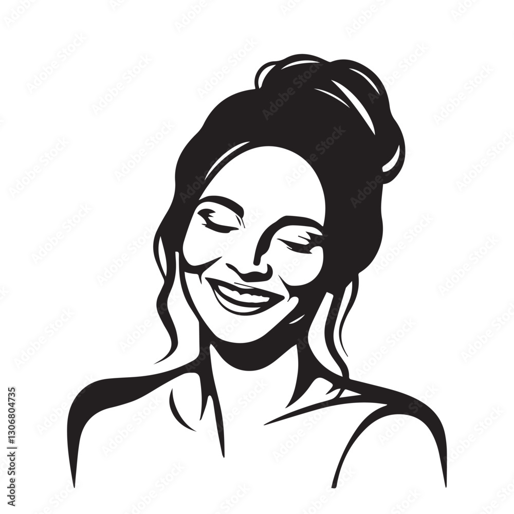 Happiness silhouette vector Happiness silhouette vector