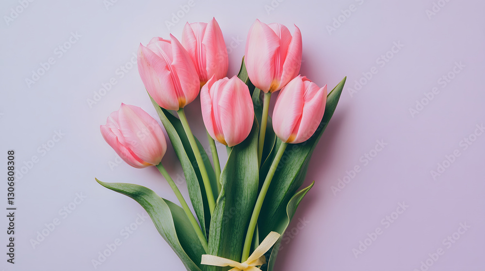 Obraz premium tulip, flower, spring, pink, bouquet, tulips, isolated, nature, flowers, blossom, beauty, bunch, floral, white, bloom, easter, red, flora, plant, petal, leaf, beautiful, purple, garden, gift