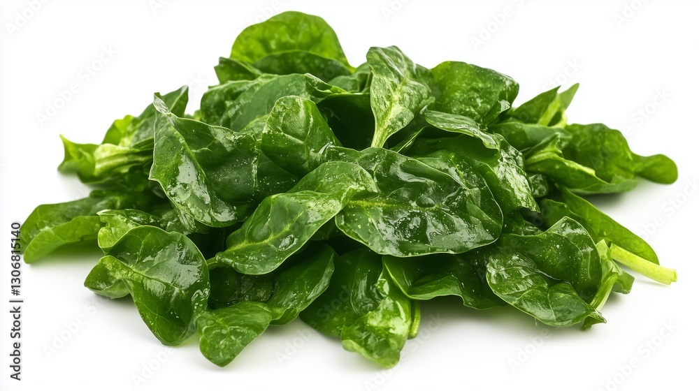 Fresh spinach with lush green leaves Fresh spinach with lush green leaves
