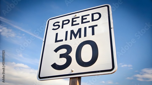 Speed Limit 30 Sign