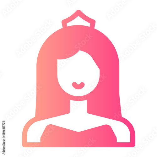 Bride gradient icon