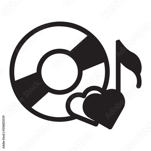 music  glyph icon