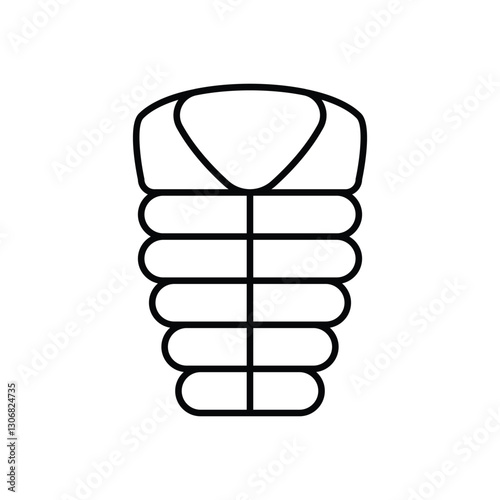 Sleeping Bag Vector icon