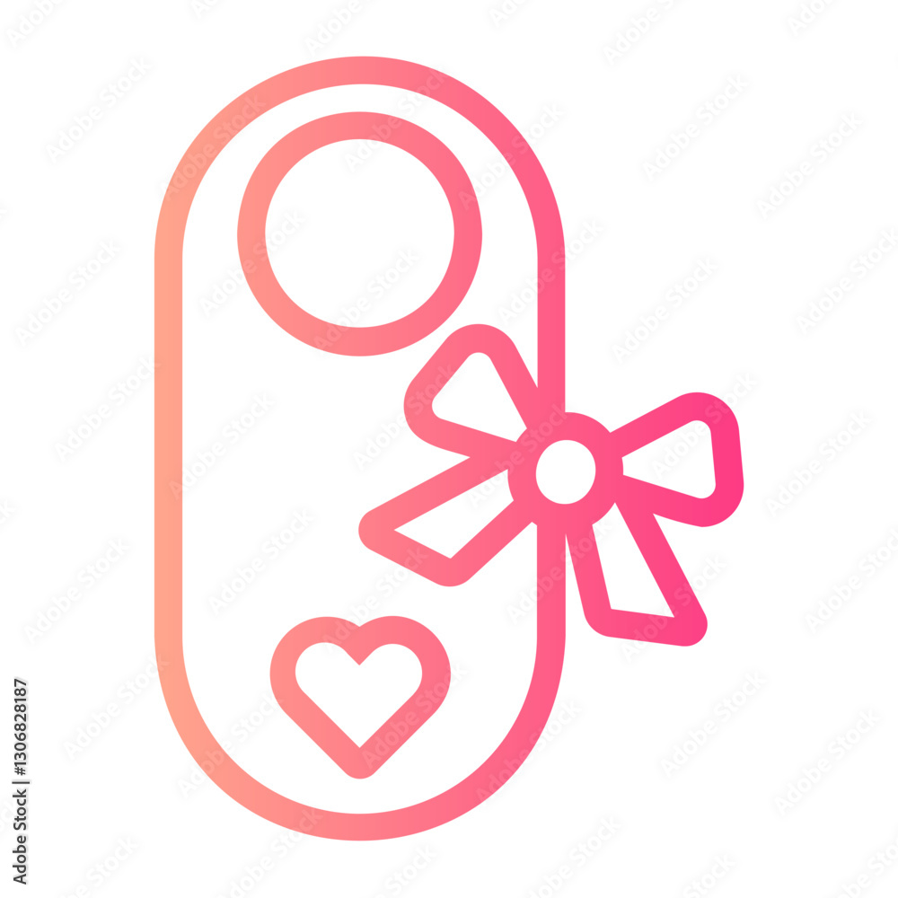 Door Hanger gradient icon Door Hanger gradient icon