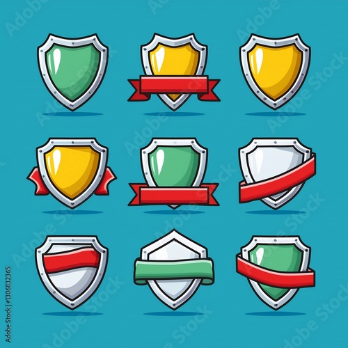 set of shields
