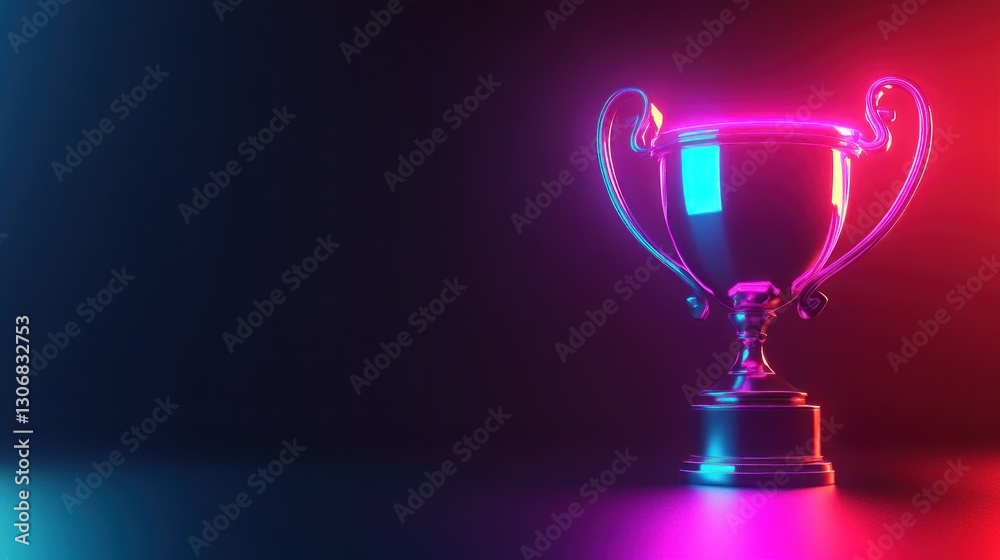 Neon Trophy: A Symbol of Victory and Achievement Neon Trophy: A Symbol of Victory and Achievement