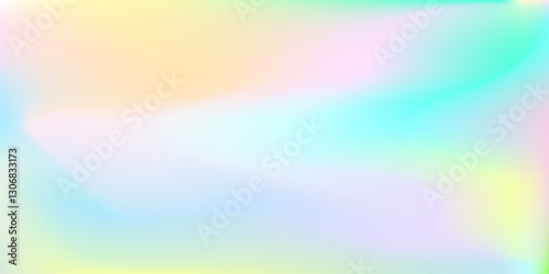 Blurred gradient mesh background. Colorful smooth banner template. Holographic Texture. Metal Gasoline Brochure. Neon Poster. Hologram Gradient. 